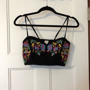 Pacsun bandeu top with straps